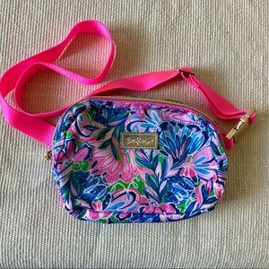 Lilly Pulitzer Gecko Green Tiger Sunrise Belt Bag Adjustable Fanny Pack NWOT GWP